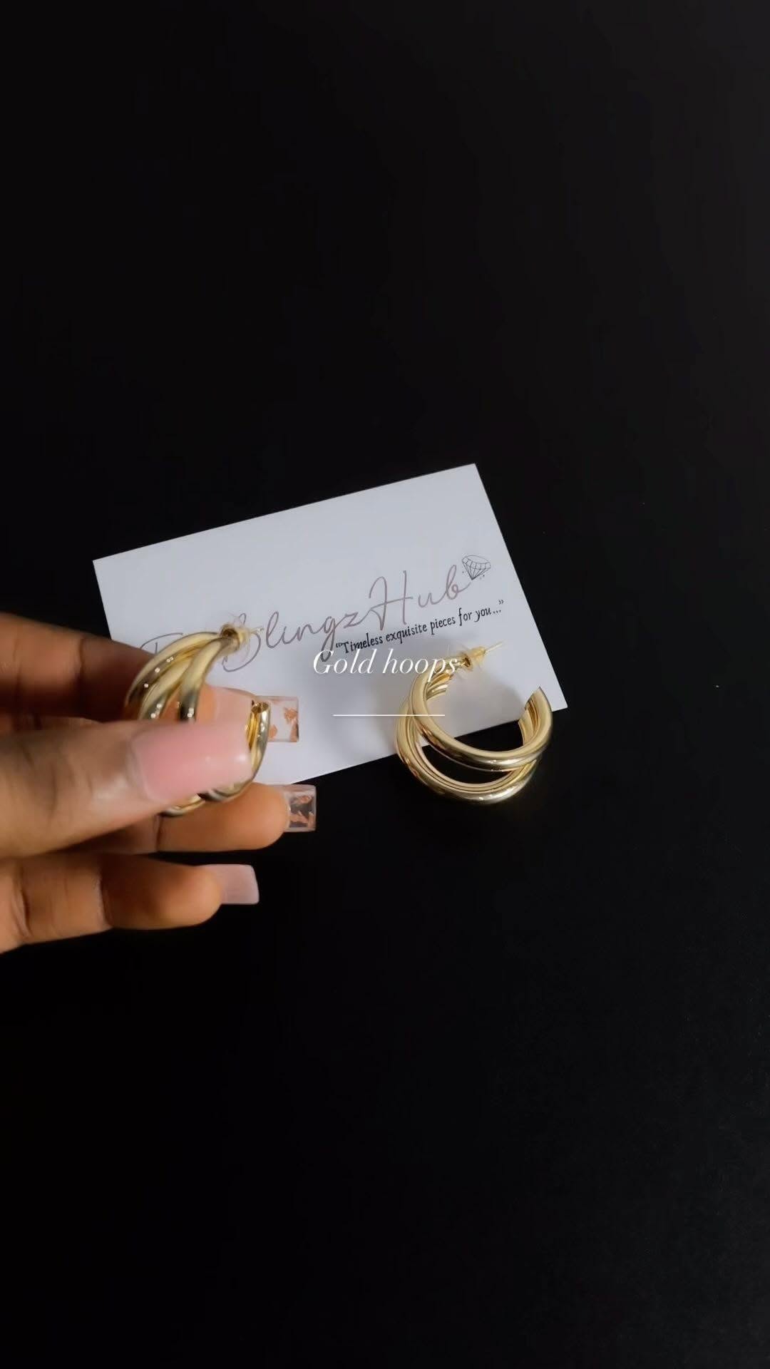 JungerHub Gold Hoops