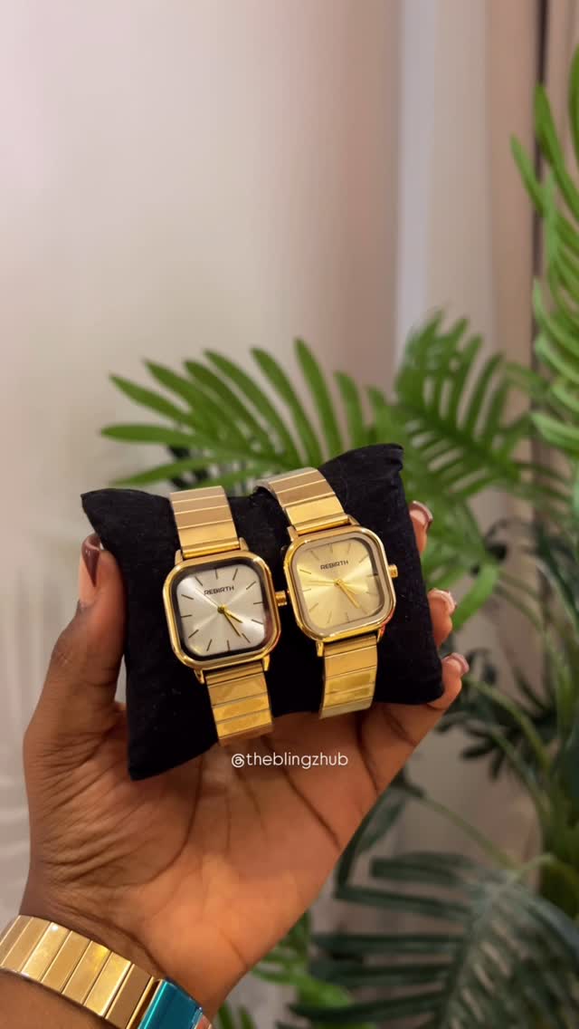 Gold Boxed Watch