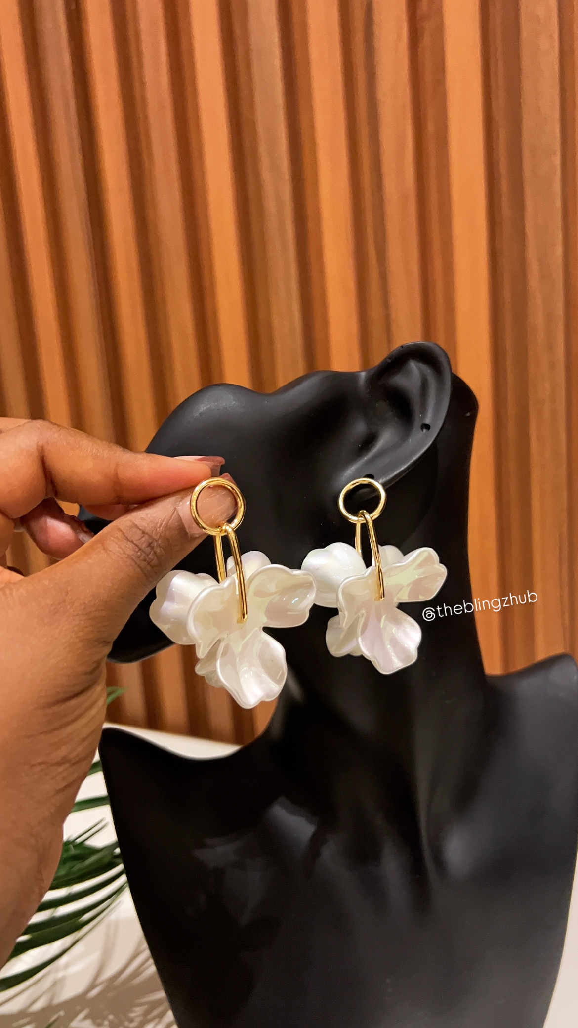 Floral earrings